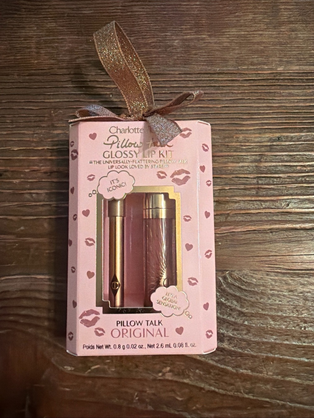 Charlotte Tilbury Kit Pillow Talk Glossy Lip Kit Color FAIR Liner + Gloss